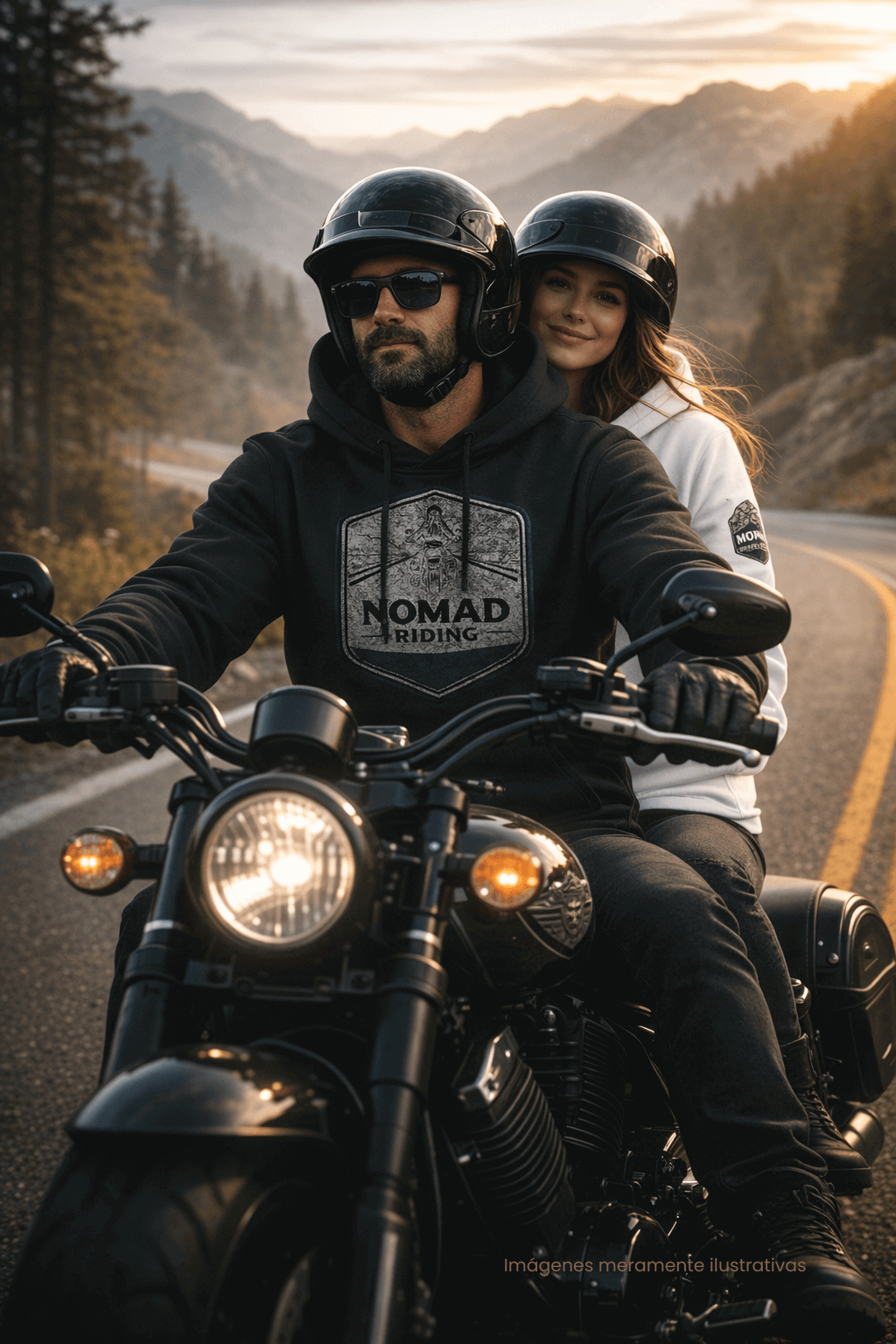 Sudadera con capucha unisex clásica negra