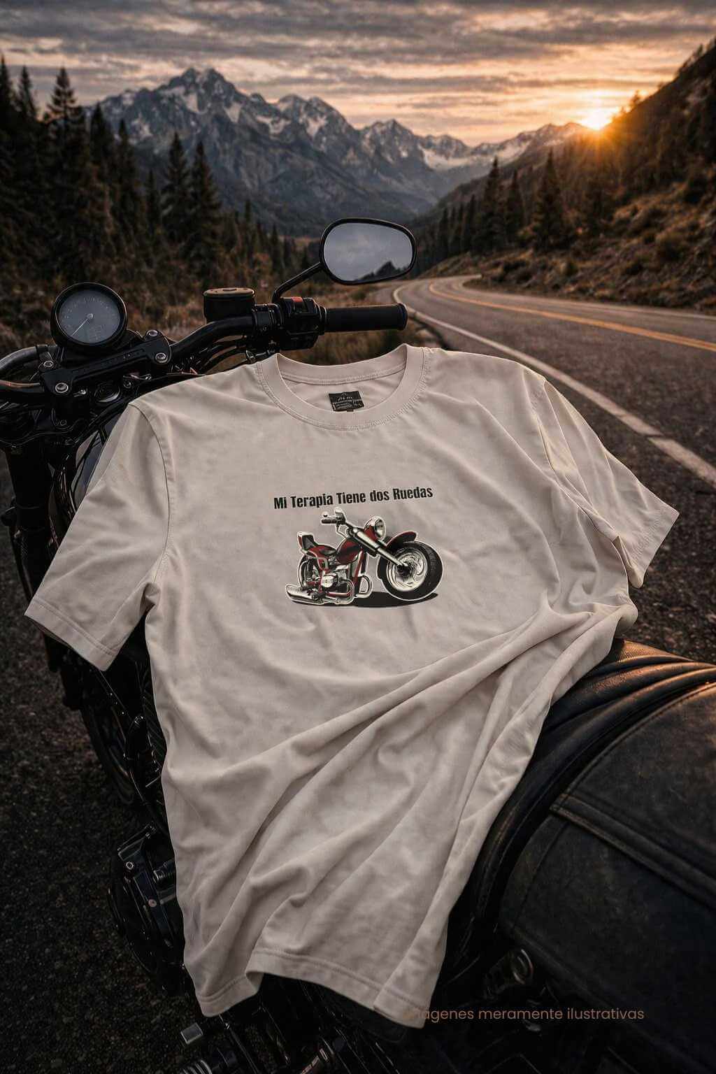 Camiseta mi terapia tiene ruedas