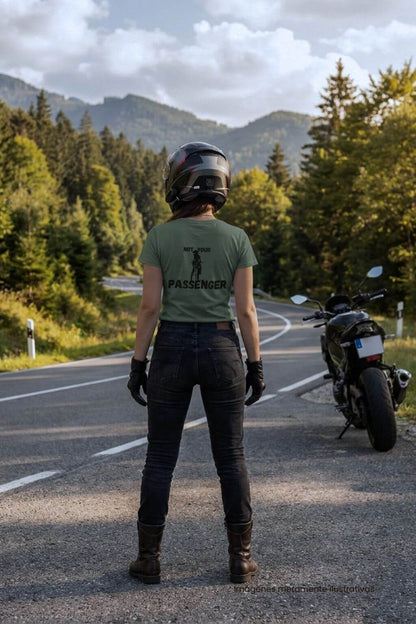Camiseta Not your passenger Dibujo en espalda